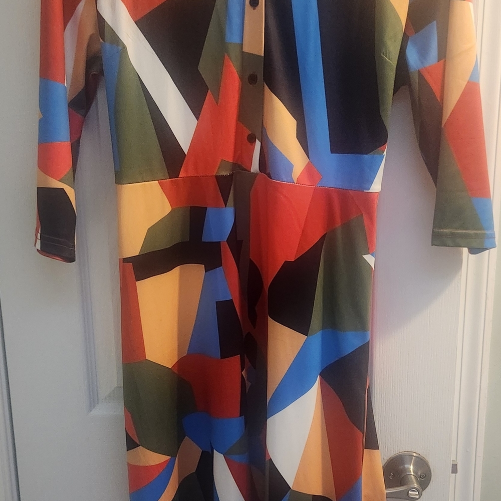 Colorful Geometric Dress